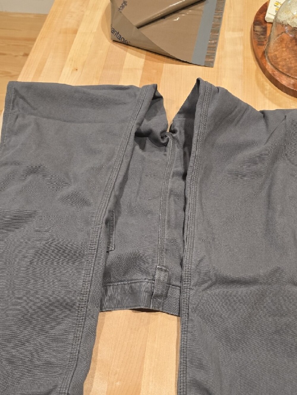Fleece Lined Carhartt Gray Utility Pocket Work Pants 38x34 - Picture 3 of 5